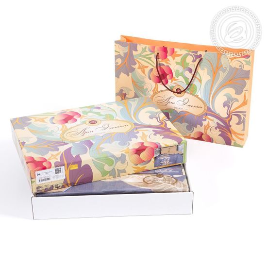 Двуспальный с европростынёй комплект постельного белья Нинель велюр (фуле)