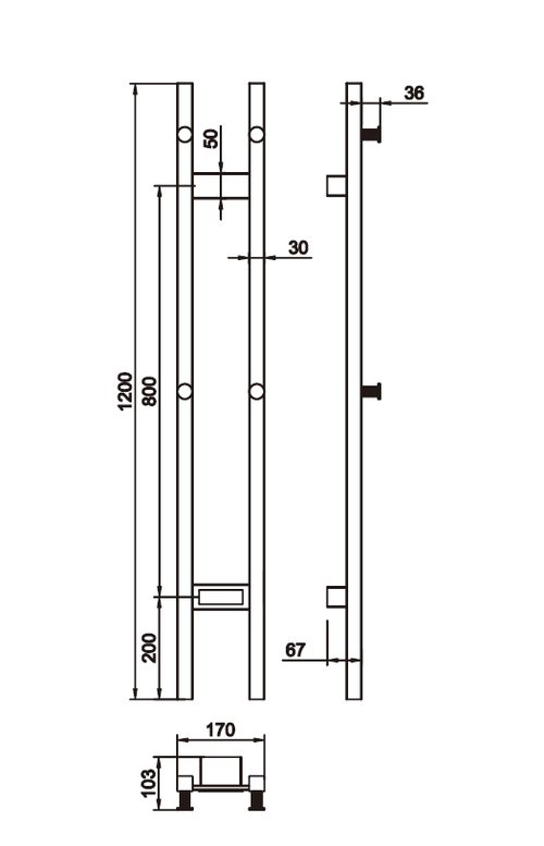 Полотенцесушитель электрический Boheme Duo 728-CR, CHROME