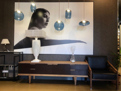 Подвесной светильник Knot D copper/blue