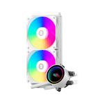 Водяное охлаждение для CPU PCCooler DA240 ARGB WH TDP 260W 1700/1200/115X/20XX/1851/AM4/AM5 Белый