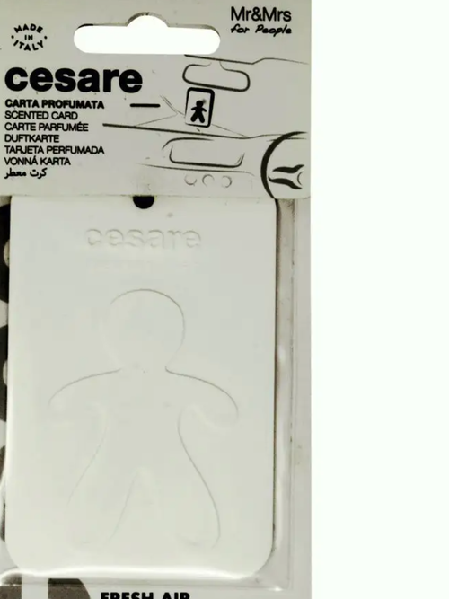 CESARE CARD/ белый/FRESH AIR/ (Свежий воздух Аромакарточка для автомобиля/ )