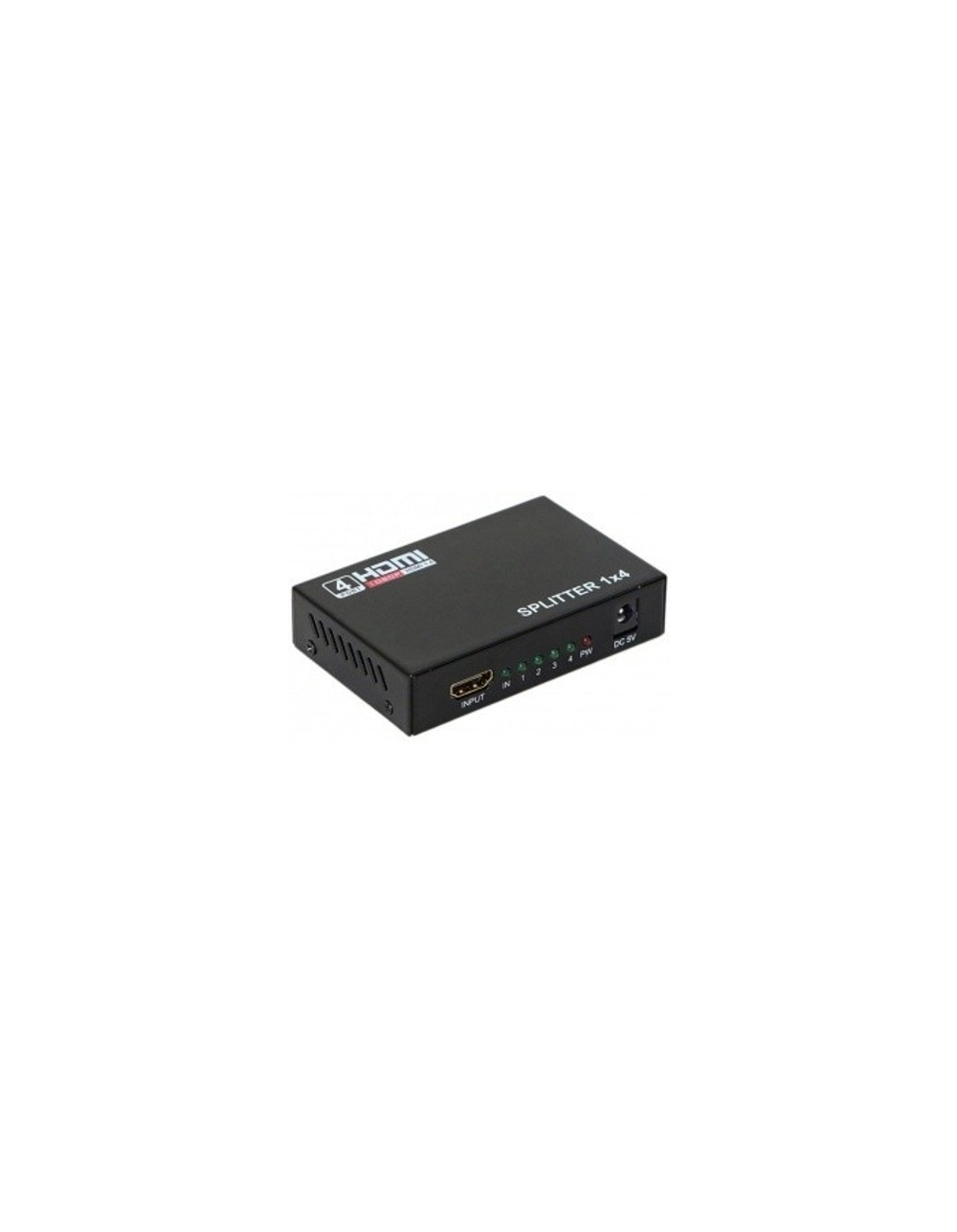 ORIENT HDMI 4K Splitter HSP0104HN, 1-&gt;4, HDMI 1.4/3D, UHDTV 4K(3840x2160)/HDTV1080p/1080i/720p, HDCP1.2, внешний БП-зарядник 2xUSB 5В/2.1A, метал.корпус (30368)