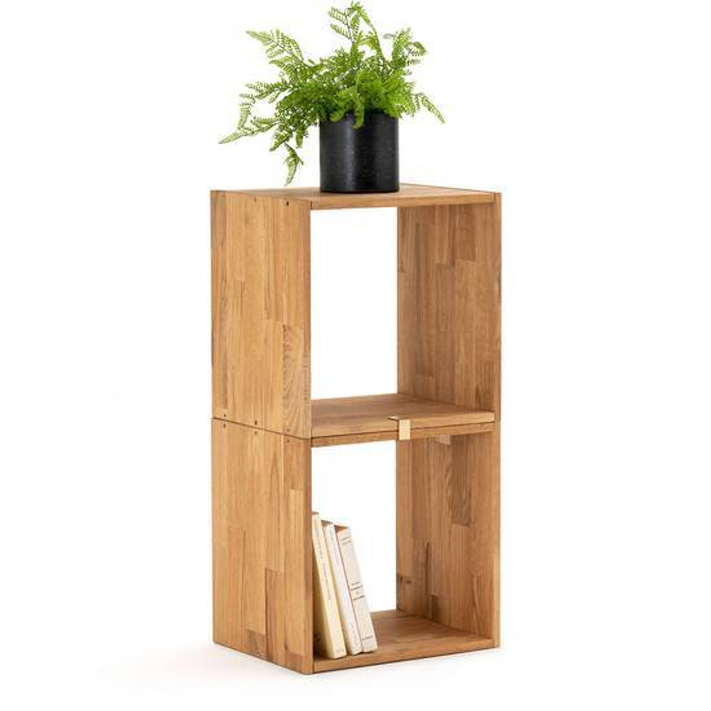 Полка настенная,70х28х35, Эдгар, полка настольная и напольная, для ванной и спальни, стеллаж модульный, натуральный дуб, La Redoute