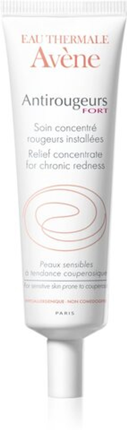 Avene Antirougeurs Fort - концентрированный уход за чувствительной кожей, склонной к обесцвечиванию /   30  ml  / GTIN 3282779310741