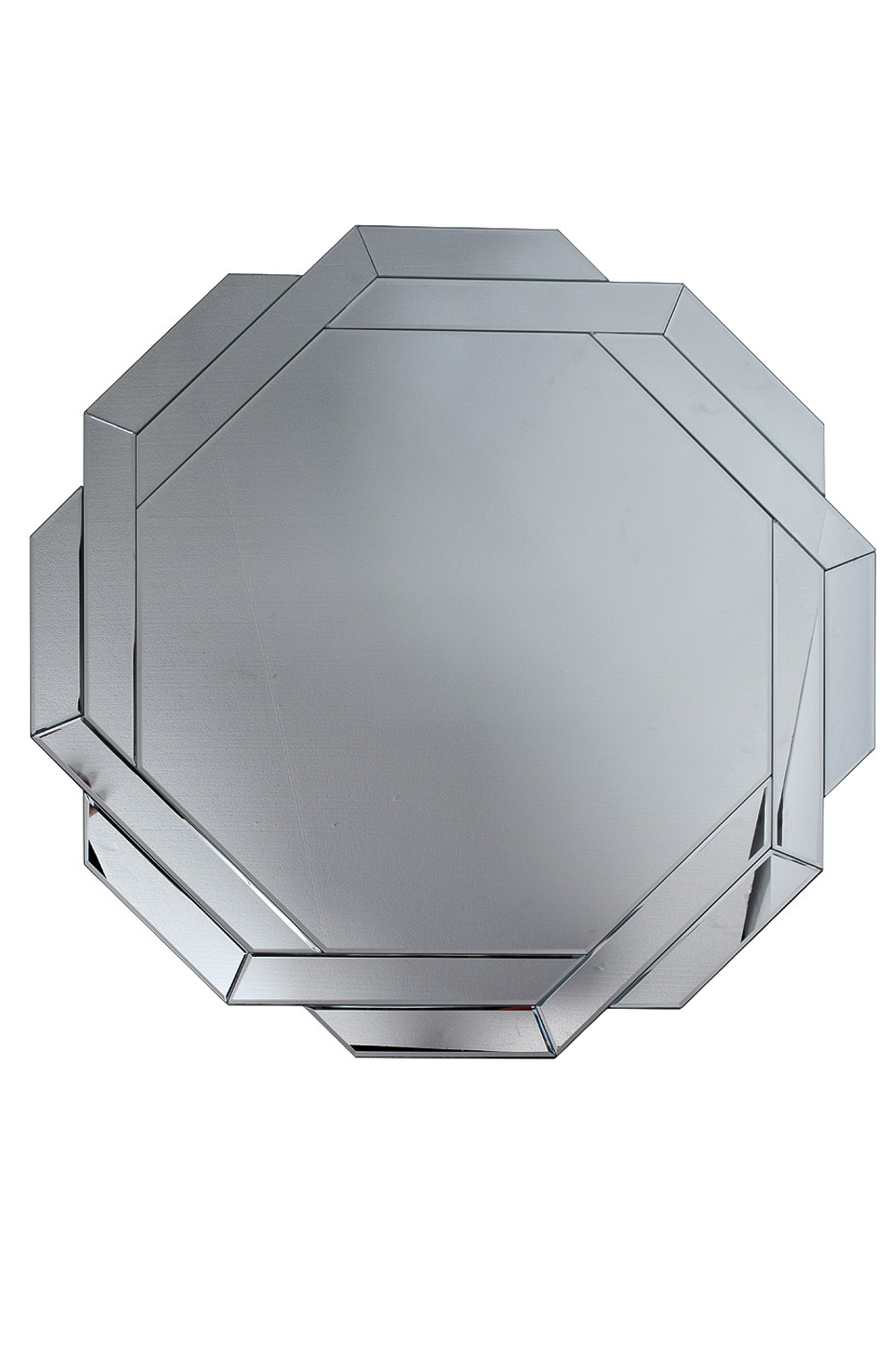 Зеркало настенное 80x80см Garda Decor с зеркальной восьмигранной рамой