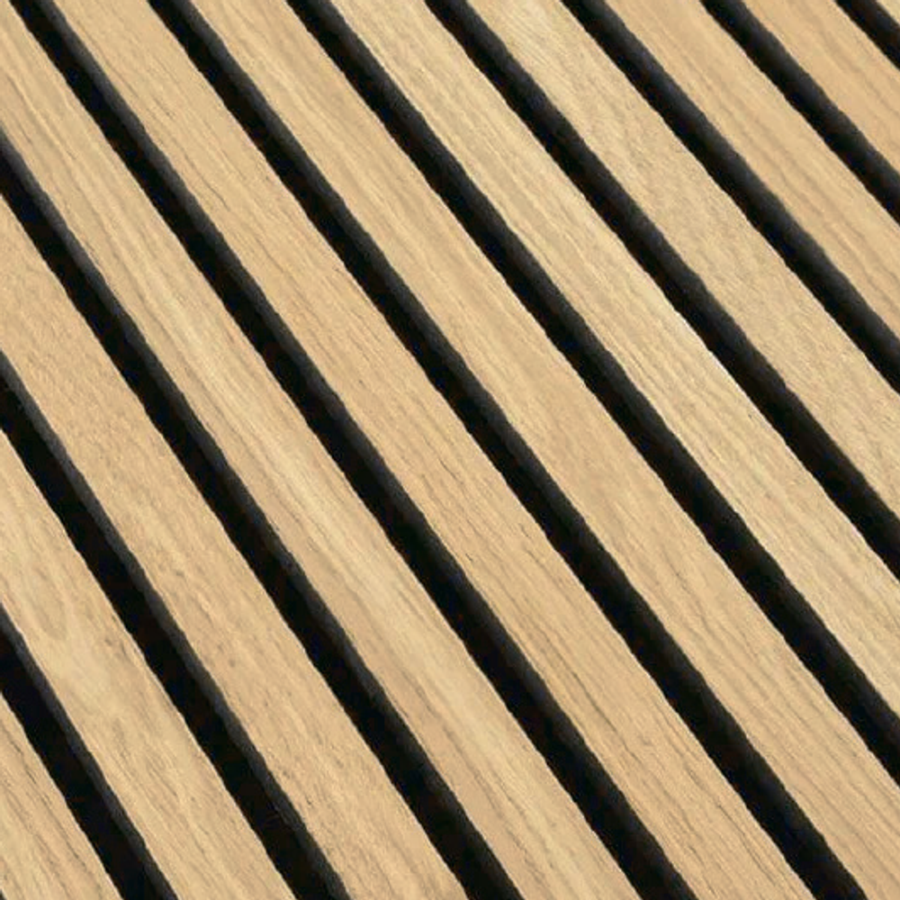 Акустическая панель РП 35 мм Белый дуб (комплект из двух штук), 278x60 см