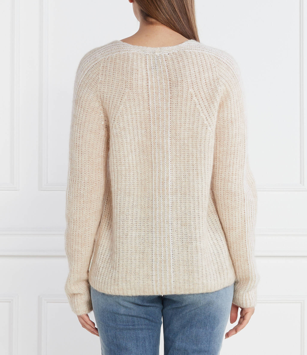 Хлопковый свитер Marc Cain - бежевый(VS 41.20 M18)