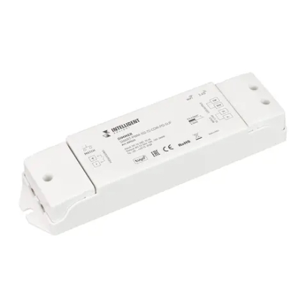 INTELLIGENT ARLIGHT Диммер SMART-PWM-102-72-CDW-PD-SUF (12-36V, 2x5A, TUYA Wi-Fi, 2.4G) (IARL, IP20 Пластик, 5 лет) 037422