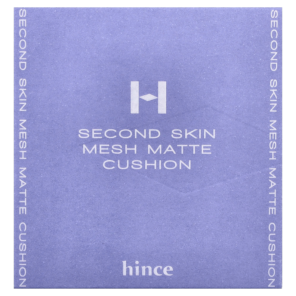Hince, Second Skin Mesh, матирующий кушон, SPF 40 PA++, оттенок 23 песочный, 12 г (0,42 унции)