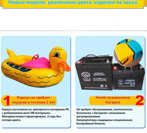 Электрическая бамперная лодка "Лебедь" на пульте + аккумулятор