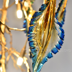 Люстра Cloyd MAORI C14 / выс. 200 см - латунь (арт.11097)