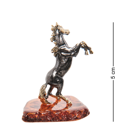 AM-1400 Фигурка «Лошадь Спирит» (латунь, янтарь)