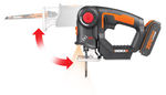 Лобзик-сабельная пила аккумуляторный WORX WX550 Axis