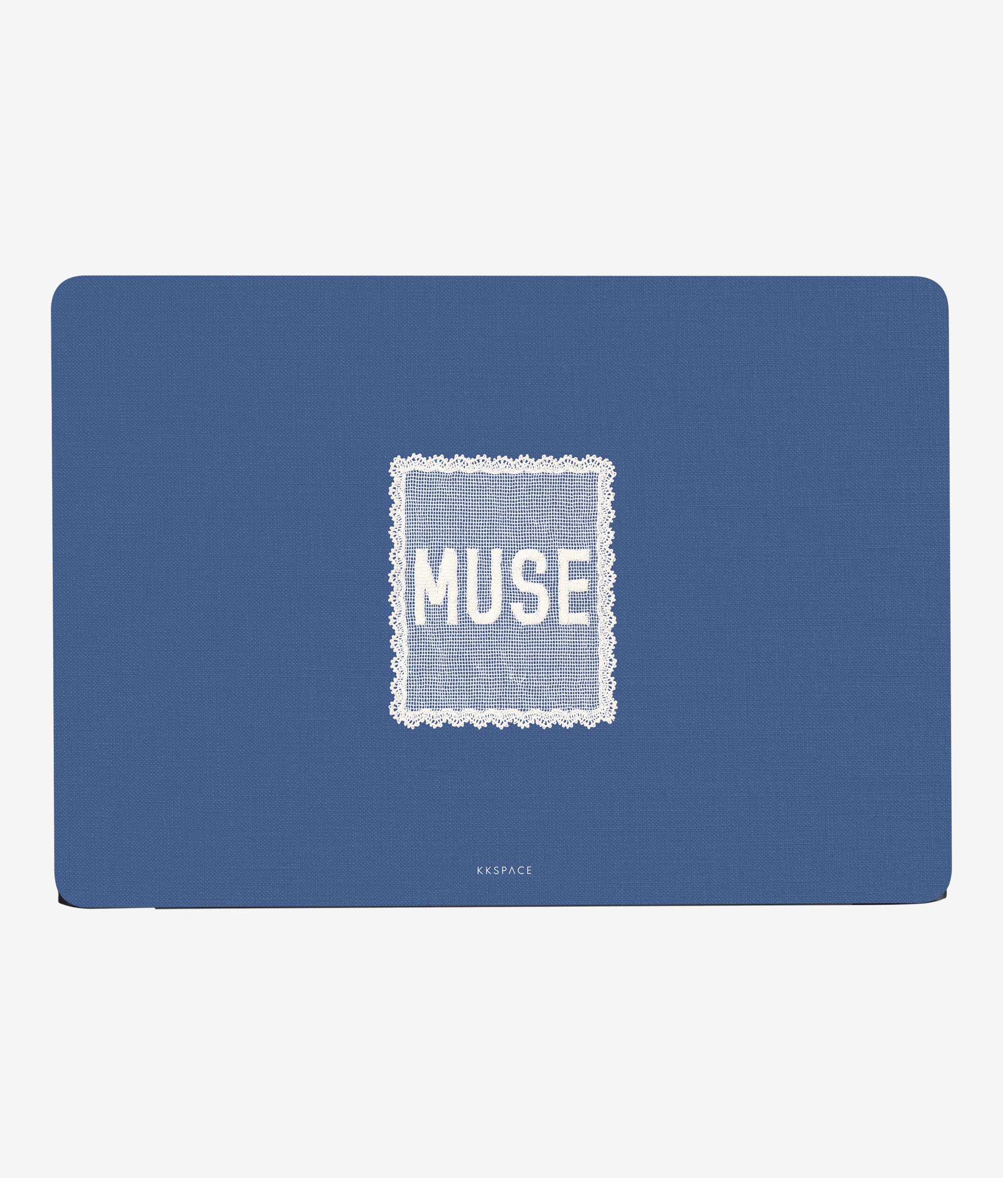 Виниловая наклейка GIRLHOOD (синий) для MacBook