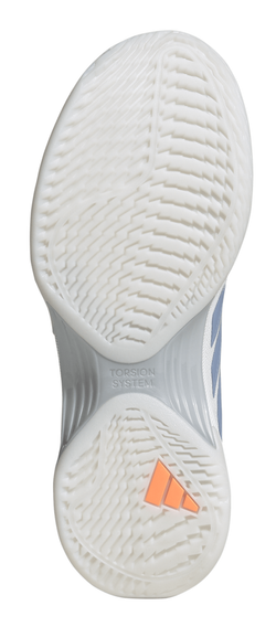 Женские теннисные кроссовки Adidas Avacourt 3 - white/halo blue/beam orange