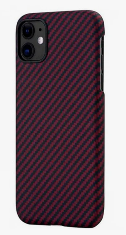 Кевларовый Чехол Pitaka Для Apple IPhone 11 Pro, Черно-Красный (Шахматное Плетение) KI1104