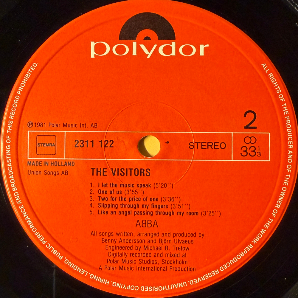 ABBA – The Visitors (Голландия 1981г.) Т