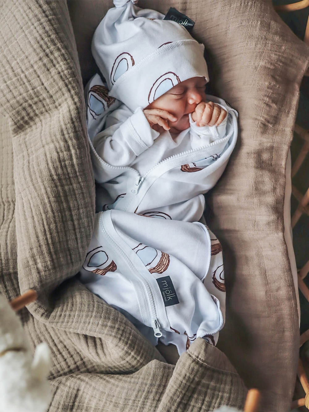 Пелёнка-кокон Mjölk Кокосы