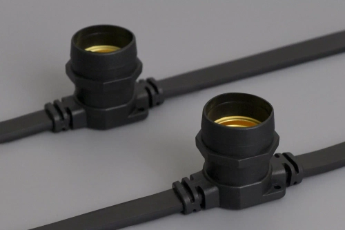 Белт-лайт 2-х проводной, 250 ламп, 50 м., 220В, черный провод, шаг 20 см., Teamprof (TPF-BL2-50M-250-B)