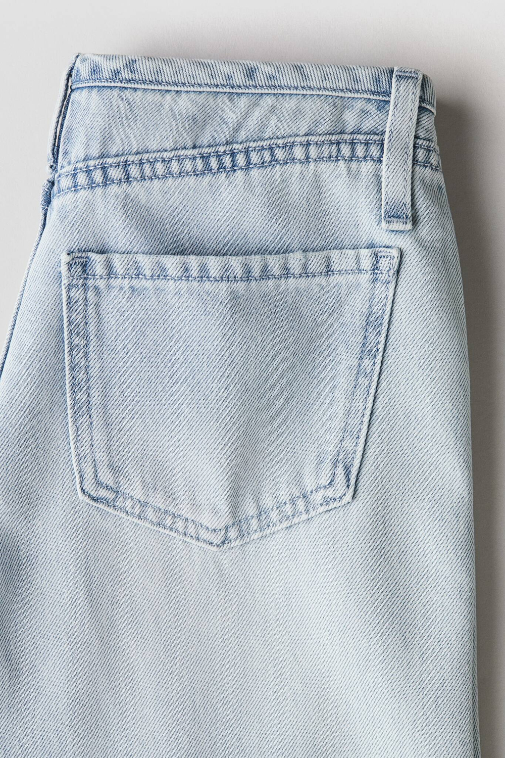 H&M Джинсы с широкими штанинами, светло-голубой