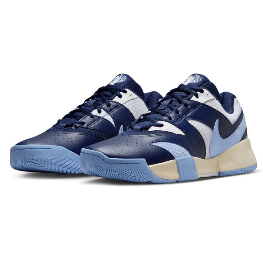 Мужские теннисные кроссовки Nike Court Lite 4 - white/psychic blue/midnight navy