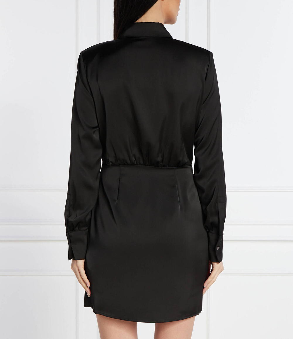 Сатиновое платье charm Karl Lagerfeld - черный(240W1313)