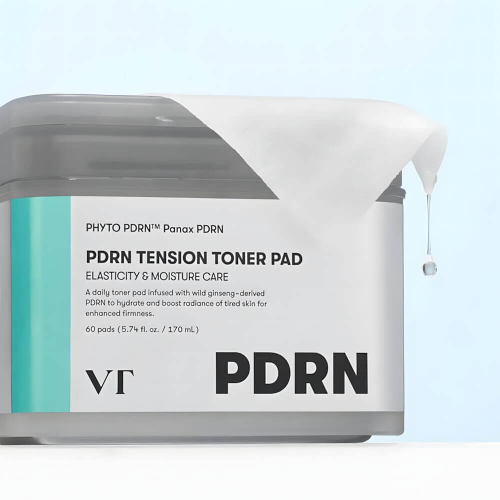 VT Cosmetics PDRN Tension Toner Pad тонер-пэды с ПДРН для сияния кожи
