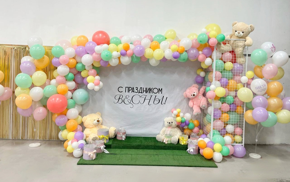 Оформление праздничной фото-зоны. Услуга по оформлению