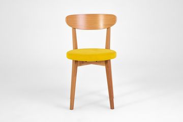 Стул Дакар (бук/б/т светлый бук/ткань Prima yellow)