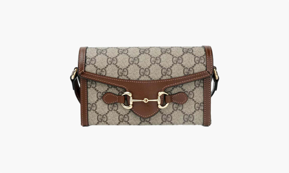 Сумка Gucci Horsebit 1955 Mini Bag "Beige/Ebony"