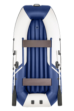 YACHTMAN-280 МНД НАДУВНОЕ ДНО (Яхтман) белый-синий (лодка ПВХ с усилением)