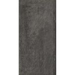 Paradyz Carrizo Bazalt - Ступень простая структурная с насечками 300x600