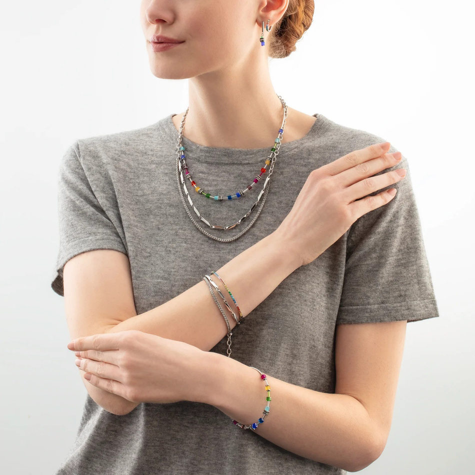 Браслет Coeur de Lion Multicolour Silver 0146/32-1517 19