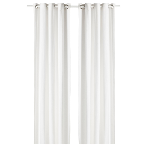 Комплект штор IKEA MOALINA (МОАЛИНА), Белый, 145x250 см, 2 шт