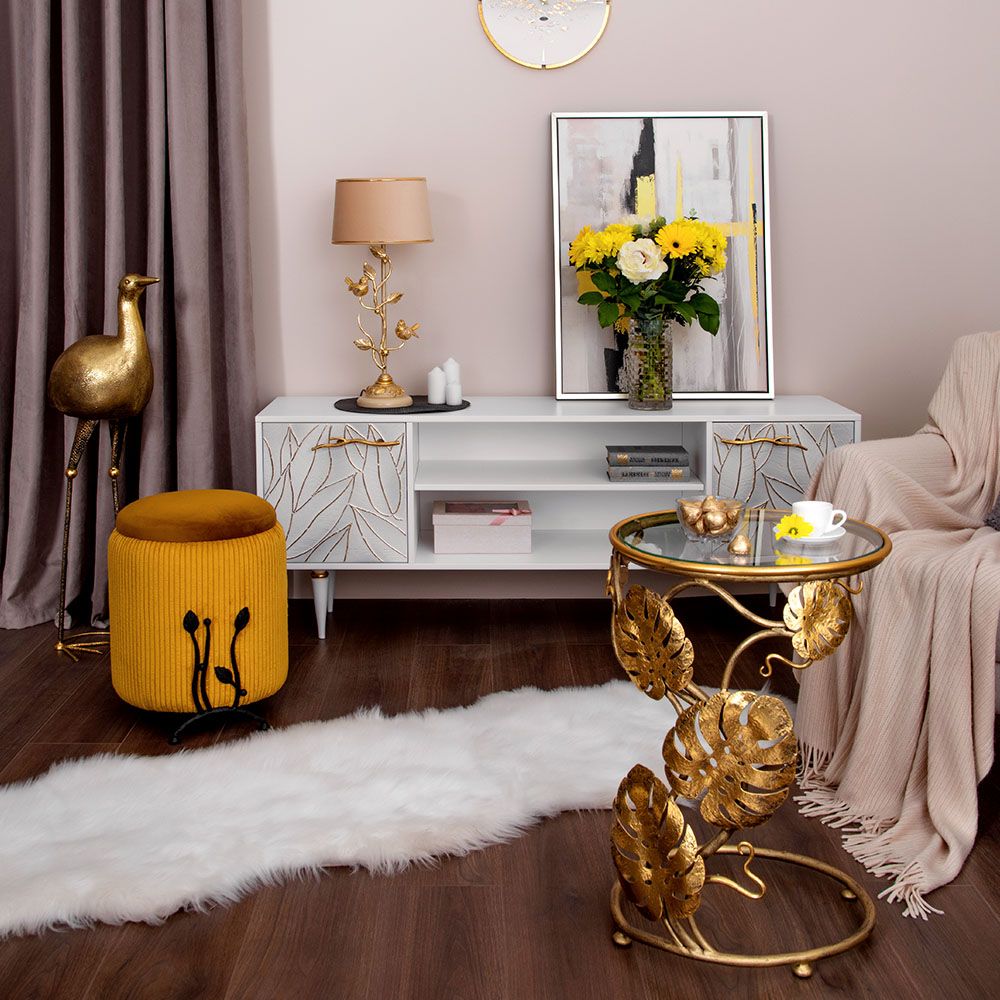 Столик приставной Monstera Deliciosa (Монстера) Амбер