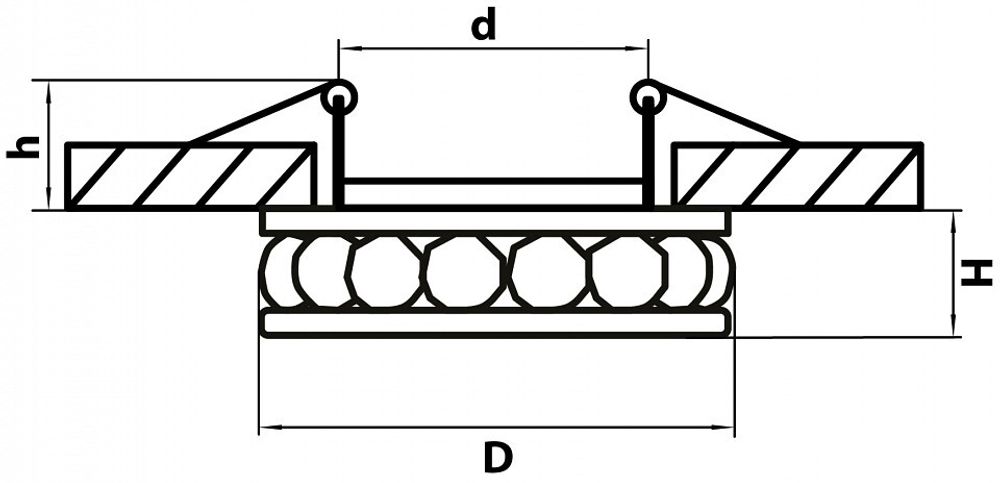 Встраиваемый светильник Lightstar Monilo 031702