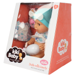 Пупс функциональный с аксесс., коробка 2201