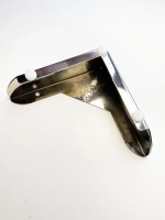 Угловая хромированная опора для мебели H=50мм, 2 шт