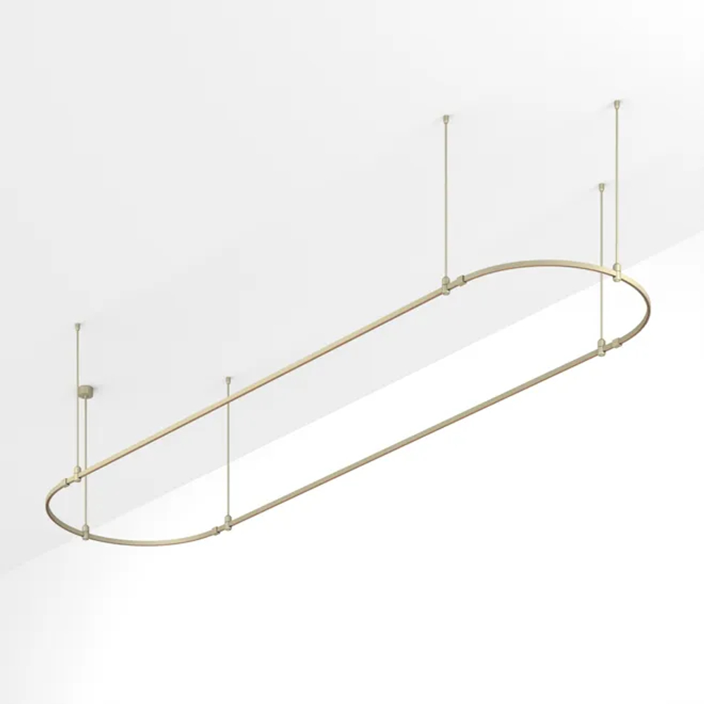 Основание ART-APRIORI-OVAL-ROD-800-4000x1000 (OG) (Arlight, IP20 Металл, 3 года) 054405