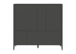 Шкаф Type 3 двери 2 ящика высота 135 см (темно-серый)