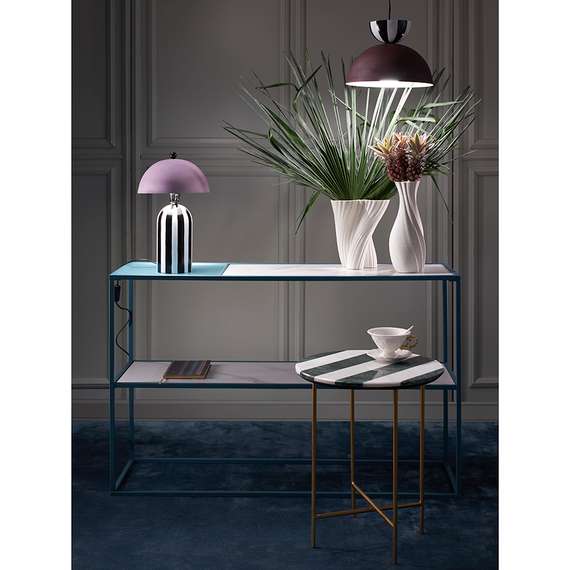 Столик приставной Haywi, Ø45 см, серо-белый