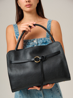 Кожаная сумка Deboro 31422 черный
