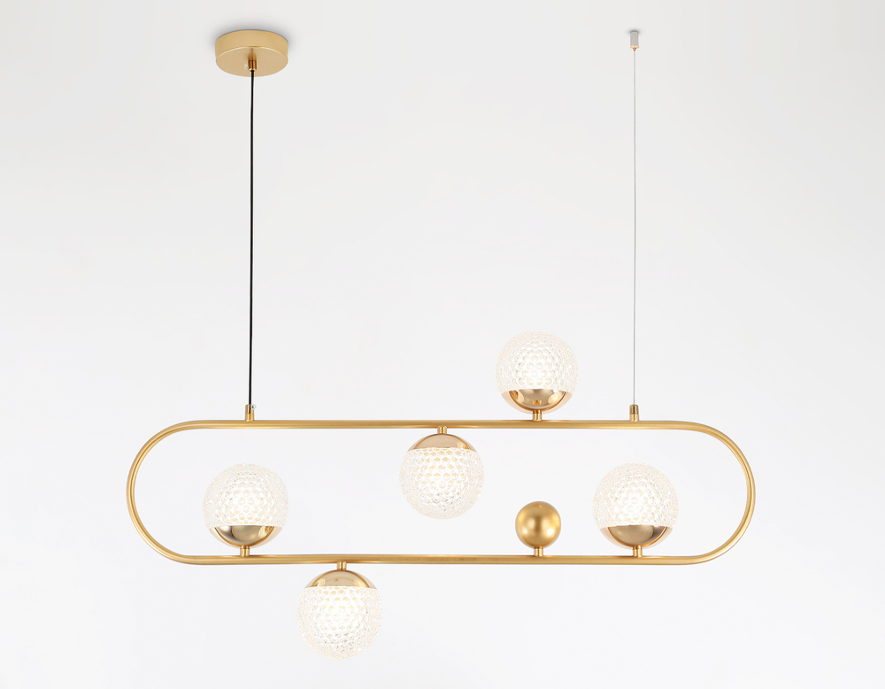 Светильник подвесной TR5433/5 GD золото G9/5 max 40W 780*110*1000