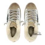 Кеды женские с мехом Golden Goose Superstar