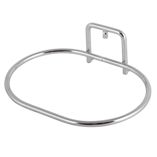 Мыльница овальная с креплением "SMART STICKER" Besser BS 0156 (13х9,5х5,5 см) пластиковая на хромированной подвеске