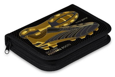 Пенал Hatber 190х130мм 1 отделение на молнии с откидной планкой мат.ламин. 3D фольга -Лучшему игроку