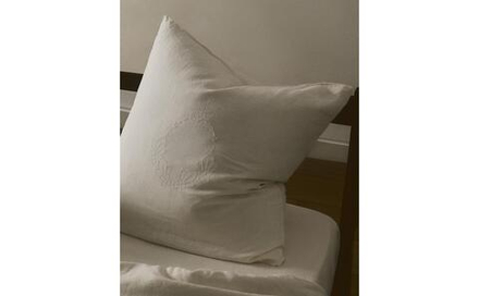 Наволочка Zara Home хлопок, лён 100%, однотонный, 5192/091
