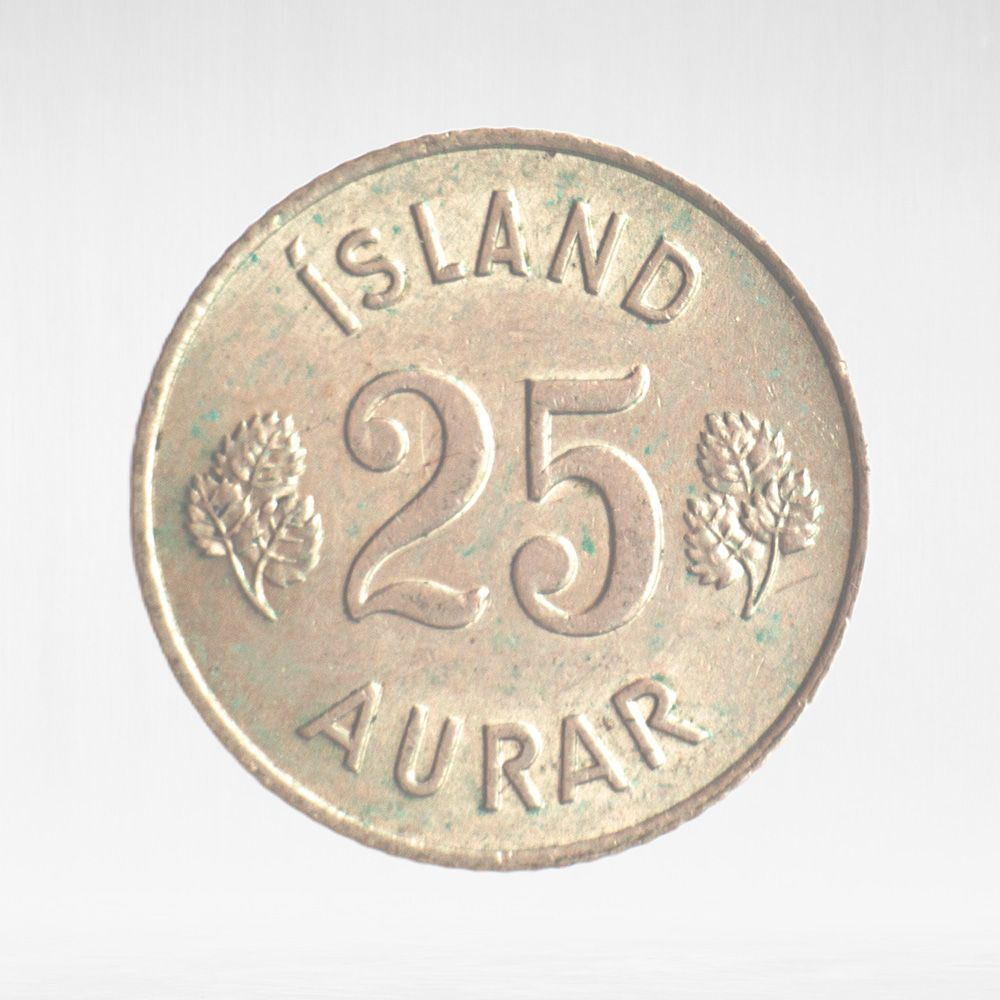 Iceland, 25 Aurar, 1965, XF