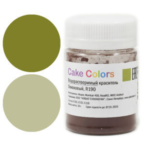 Cake Colors Оливковый краситель водорастворимый, 10 гр