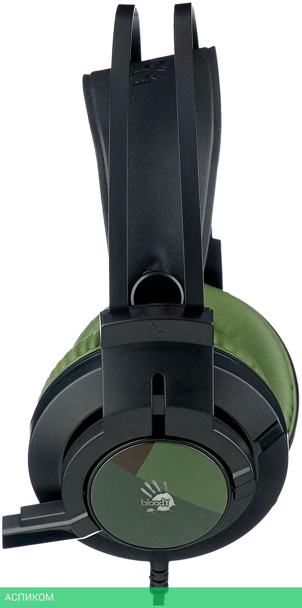 Наушники A4Tech Bloody J450 черный/зеленый